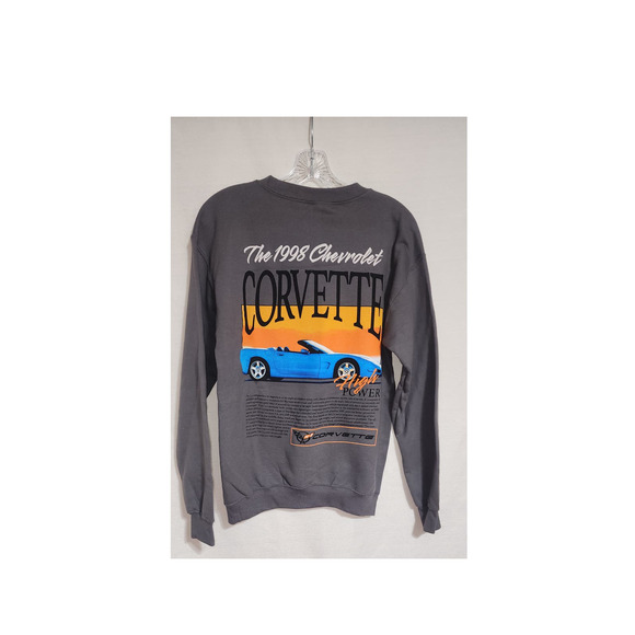 corvette sweatshirt men small gray - Picture 5 of 7